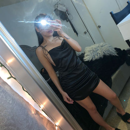 Summer Women's Explosion Short Skirt Strap Sexy Backless Nightclub Dress