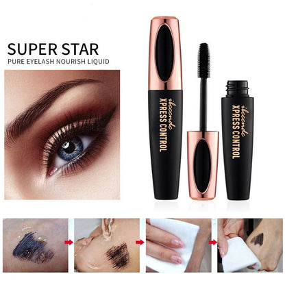 New 4D Silk Fiber Lash Mascara Waterproof Rimel 3d Mascara For Eyelash Extension Black Thick Lengthening Eye Lashes