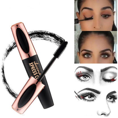 New 4D Silk Fiber Lash Mascara Waterproof Rimel 3d Mascara For Eyelash Extension Black Thick Lengthening Eye Lashes