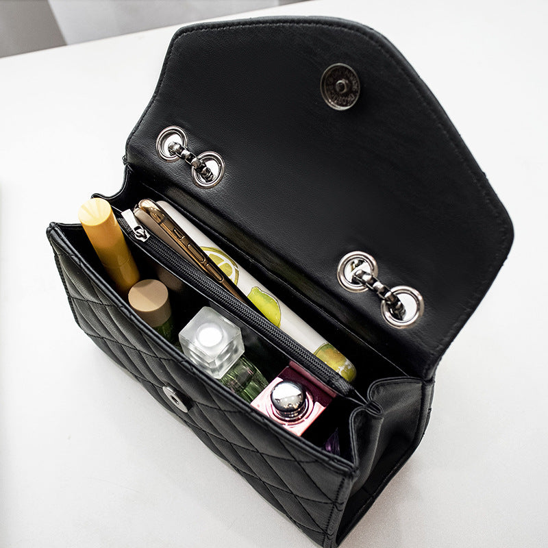 Bags for women elegant rhombus small square bags 2024 new fashion tassel decorative chain shoulder crossbody bag trendy